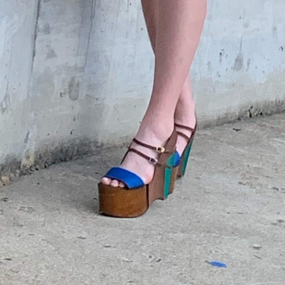 Fendi Ff Platforms Color Block Flatform Spring Tr… - image 7